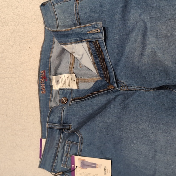 Sz 14 Santana Jeans Mid-Rise straight leg Capri style classic Fit jeans. - Picture 6 of 8